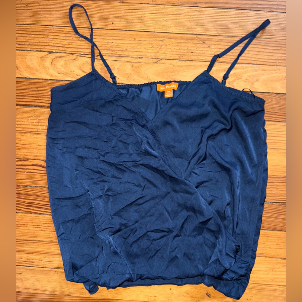 Navy Blue Women's Blouse Top